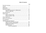 Sample Table of Contents